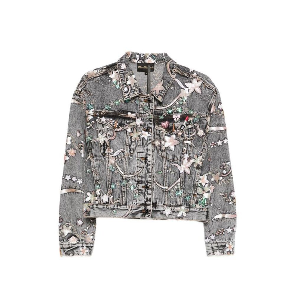 Minime Paris Women's Printed Denim Jacket